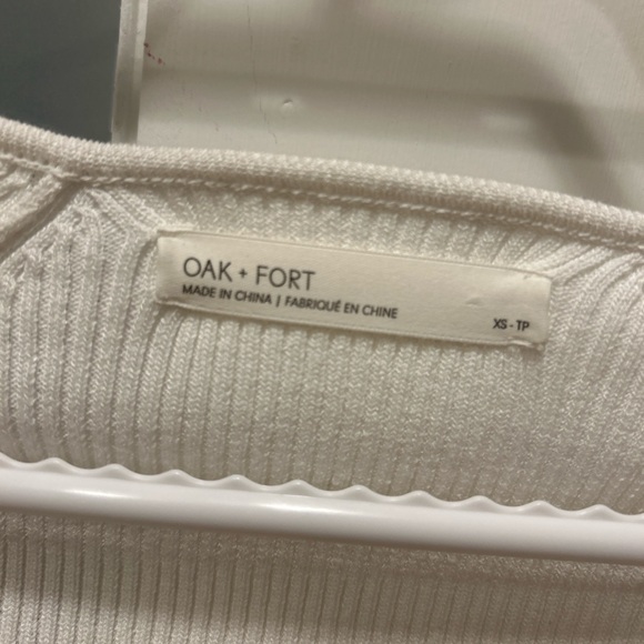 Oak + Fort White Ribbed Sweater - Picture 4 of 4